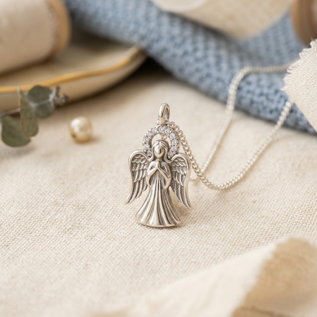 Halo Angel Pendant view 3