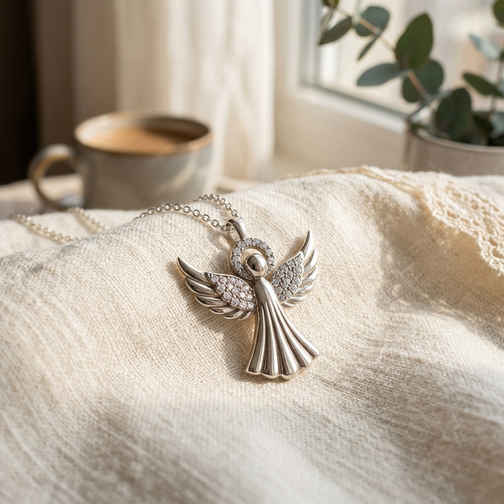 Halo Angel Pendant view 4
