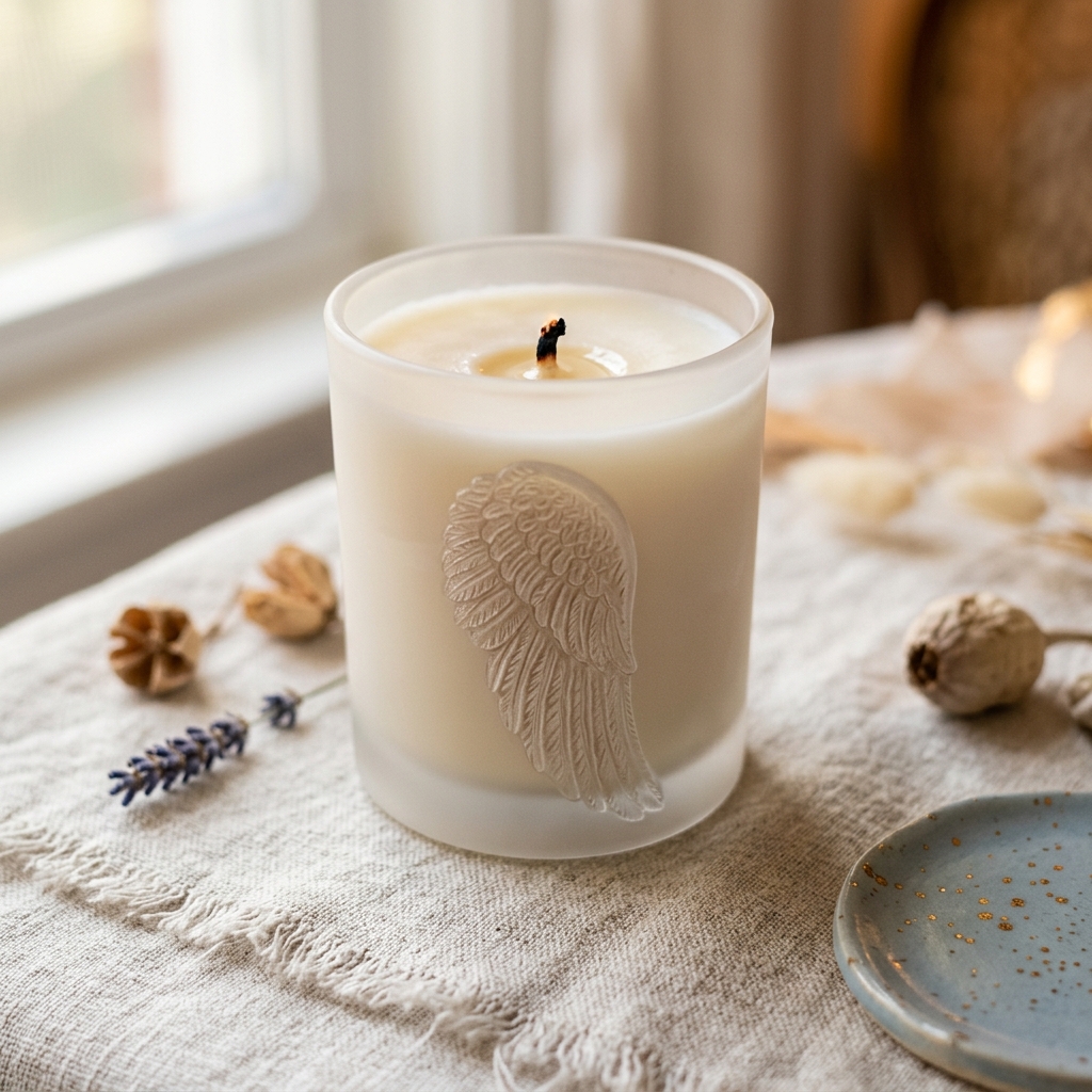 Quiet Moment Angel Candle view 3