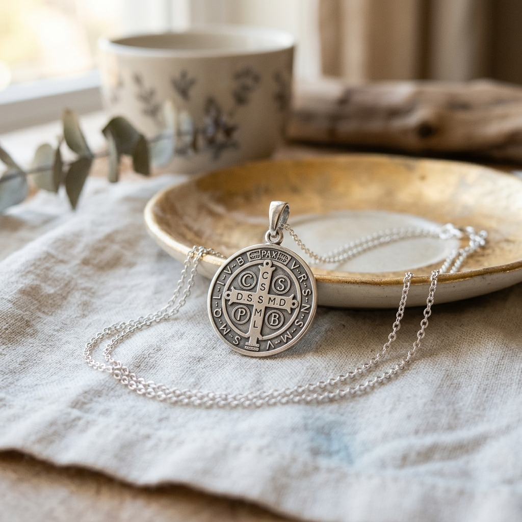 St. Benedict Medal Necklace view 2
